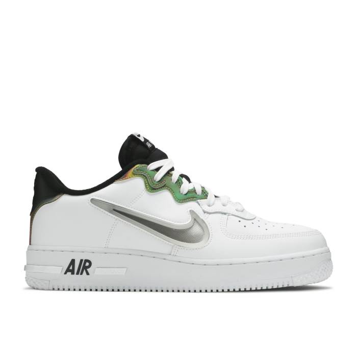 ナイキ Nike 【 Air Force 1 React 'White Iridescent' Men White/Glow/Black/Multi-Color 】 リアクト 靴 メンズ靴 スニーカー メンズ 白色 ホワイト 黒色 ブラック