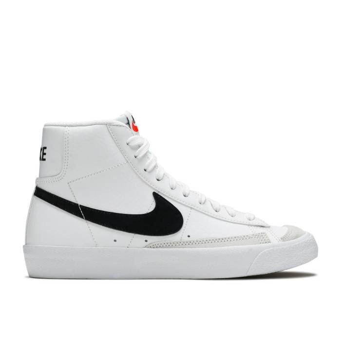 楽天スニケスナイキ Nike 【 Blazer Mid '77 Gs 'White Black' Youth White/Black/Total Orange 】 ブレイザー ミッド キッズ ベビー マタニティ キッズファッション 靴 スニーカー ジュニア キッズ 白色 ホワイト 黒色 ブラッ