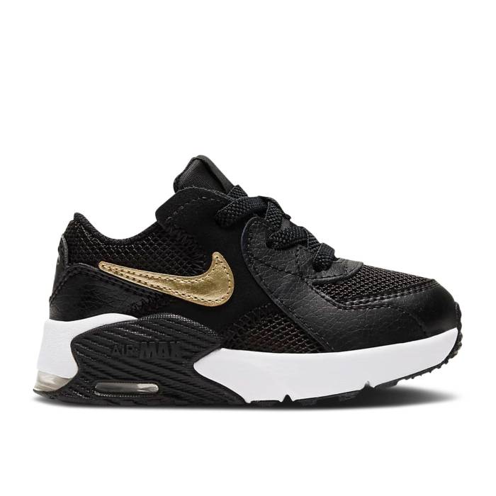 ナイキ Nike 【 Air Max Excee Td 'Black Metallic Gold Star' Infant Black/Black/Metallic Gold Star..