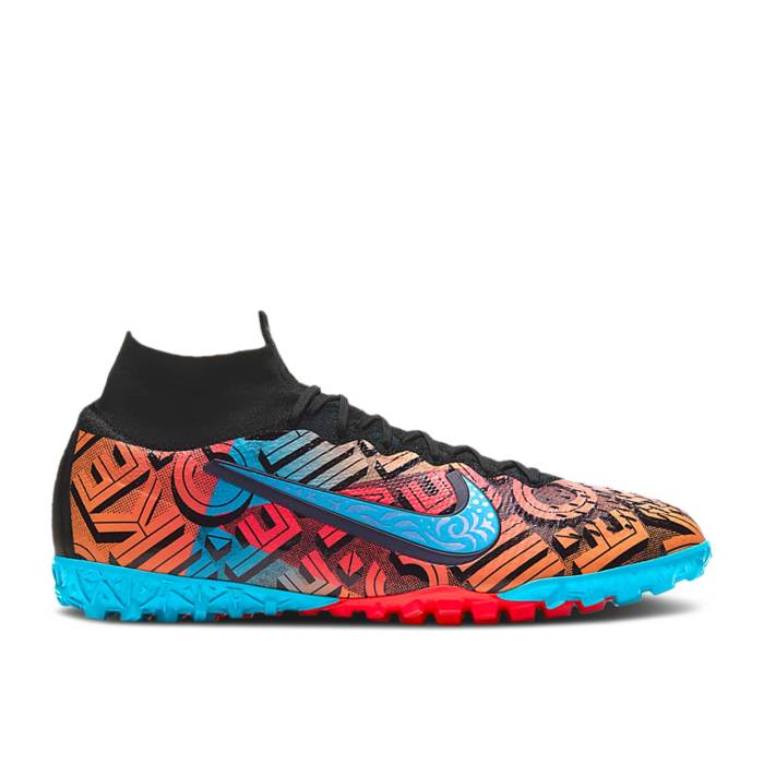 ナイキ Nike 【 Mercurial Superfly 7 Elite Turf 'South Mexico City' Men Black/Bright Crimson/Sail/Chlorine Blue 】 エリート ターフ メキシコ メンズ 黒色 ブラック クリムゾン 青色 ブルー