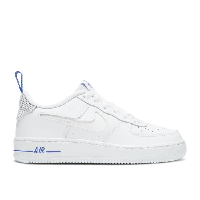 楽天スニケスナイキ Nike 【 Air Force 1 '07 Lv8 Gs 'White Racer Blue' Youth White/White/Racer Blue 】 キッズ ベビー マタニティ キッズファッション 靴 スニーカー ジュニア キッズ 白色 ホワイト 青色 ブルー
