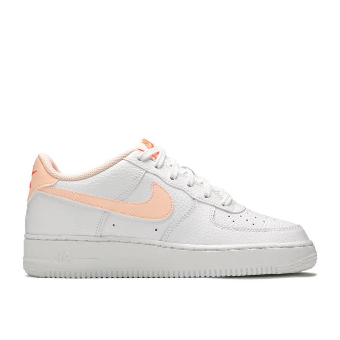 ナイキ Nike 【 Air Force 1 Gs 'White Hyper Crimson' Youth White/Hyper Crimson/Crimson Tint 】 ジュニア キッズ 白色 ホワイト クリムゾン