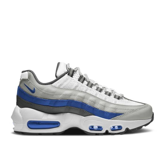 ʥ Nike  Air Max 95 Recraft Gs 'White Game Royal' Youth White/Iron G...