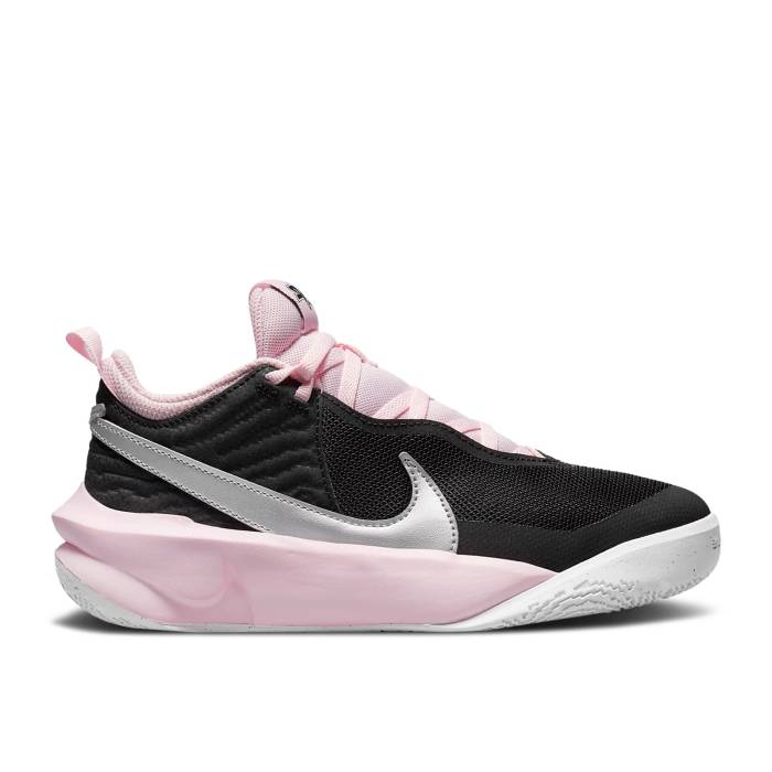 ʥ Nike  Team Hustle D10 Gs 'Black Pink Foam' Youth Black/Pink Foam/...