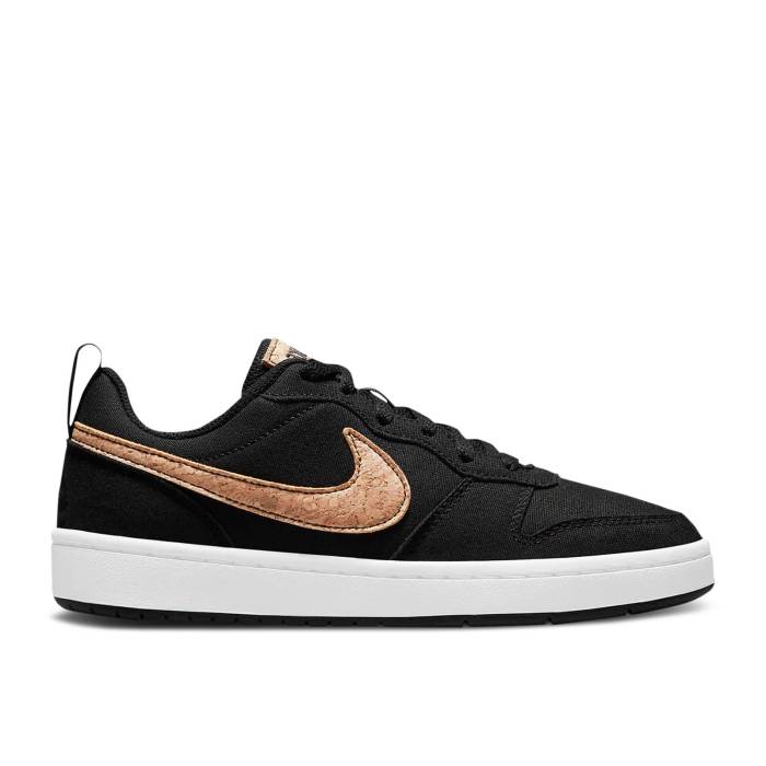 ナイキ Nike 【 Court Borough Low 2 Canvas Gs 'Black Cork' Youth Black/Praline 】 コート ...