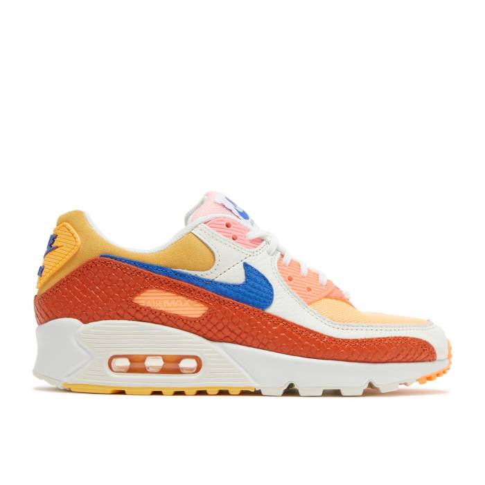 ナイキ Nike 【 Wmns Air Max 90 'Campfire Orange' Women Campfire Orange/Racer Blue/Sail 】 マックス 靴 レディース靴 スニーカー レディース orange 橙・オレンジ 青色 ブルー
