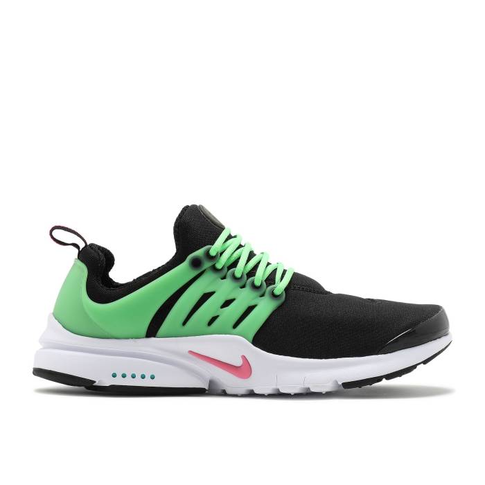 ʥ Nike  Presto Gs 'Black Green Strike' Youth Black/White/Green Stri...