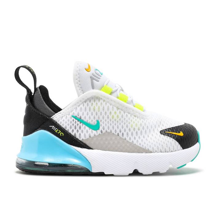 ʥ Nike  Air Max 270 Td 'White Hyper Jade' Infant White/Black/Light ...