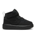 ナイキ Nike 【 Court Borough Mid 2 Td 'Triple Black' Infant Black/Black/Black 】 コート ...