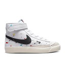 ナイキ Nike 【 Blazer Mid '77 Ps 'Paint Splatter' Youth White/White/Sail/Black 】 ブレイ...