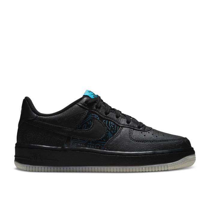 ナイキ Nike 【 Space Jam X Air Force 1 '06 Gs 'Computer Chip' Youth Black/Light Blue Fury/Black ..