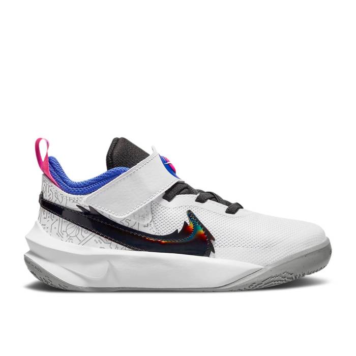 ナイキ Nike 【 Space Jam X Team Hustle D10 Se Ps 'Computer Chip' Youth White/Hyper Royal/Pink Bl..