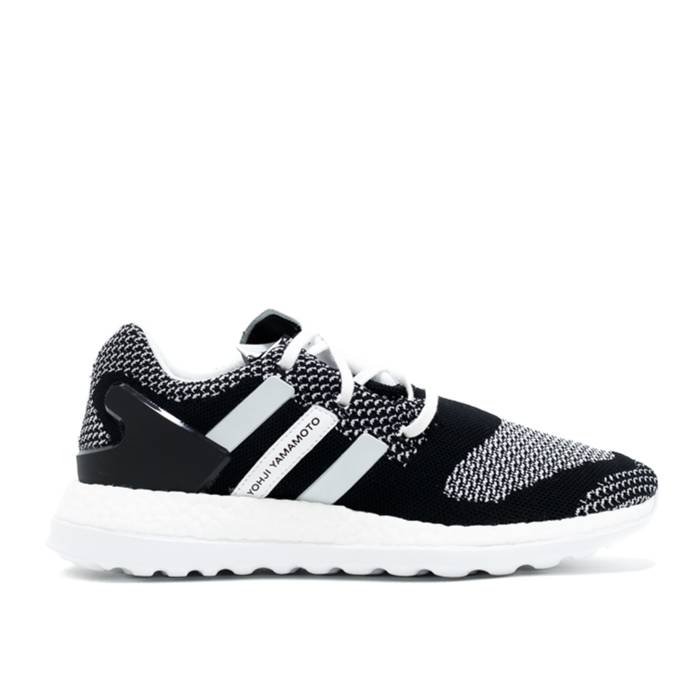アディダス Adidas 【 Y-3 Pureboost Zg Primeknit 'Core Black' Men Black/White 】 靴 メンズ靴 ...