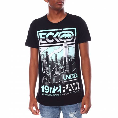 Tシャツ 黒色 ブラック メンズ 【 ECKO RHINO KRAKEN TSHIRT BLACK 】