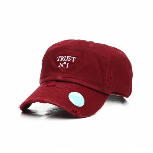 トラスト ビンテージ ヴィンテージ ワイン色 バーガンディー メンズ 【 VINTAGE BUYERS PICKS TRUST NO ONE DAD HAT BURGUNDY 】