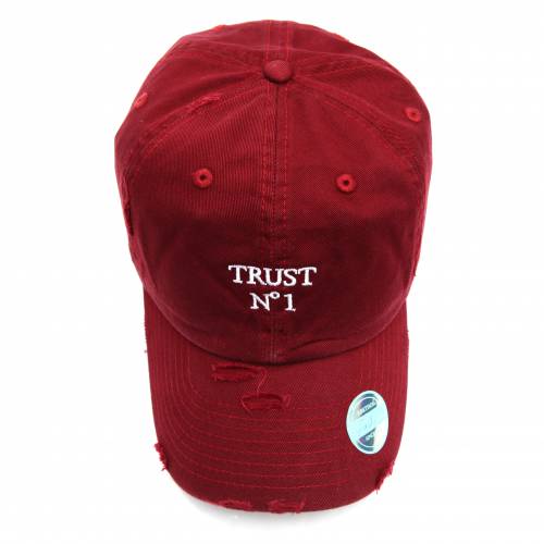 トラスト ビンテージ ヴィンテージ ワイン色 バーガンディー メンズ 【 VINTAGE BUYERS PICKS TRUST NO ONE DAD HAT BURGUNDY 】