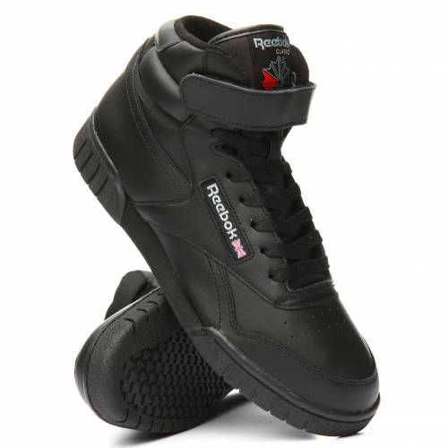 リーボック ハイ 黒色 ブラック スニーカー ユニセックス 【 REEBOK EXOFIT HIGH SNEAKERS BLACK 】