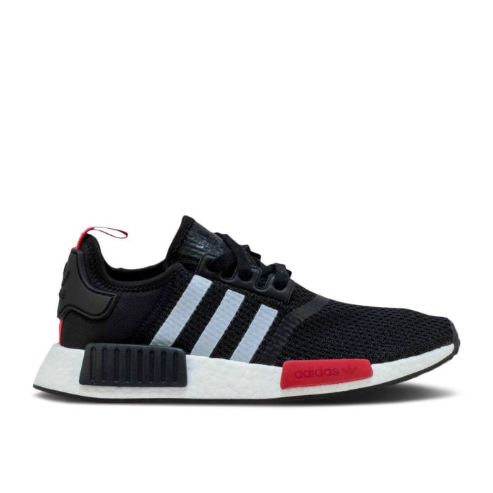 ǥ Adidas  Nmd_R1 J 'Black Power Red' Youth Core Black/Cloud White...