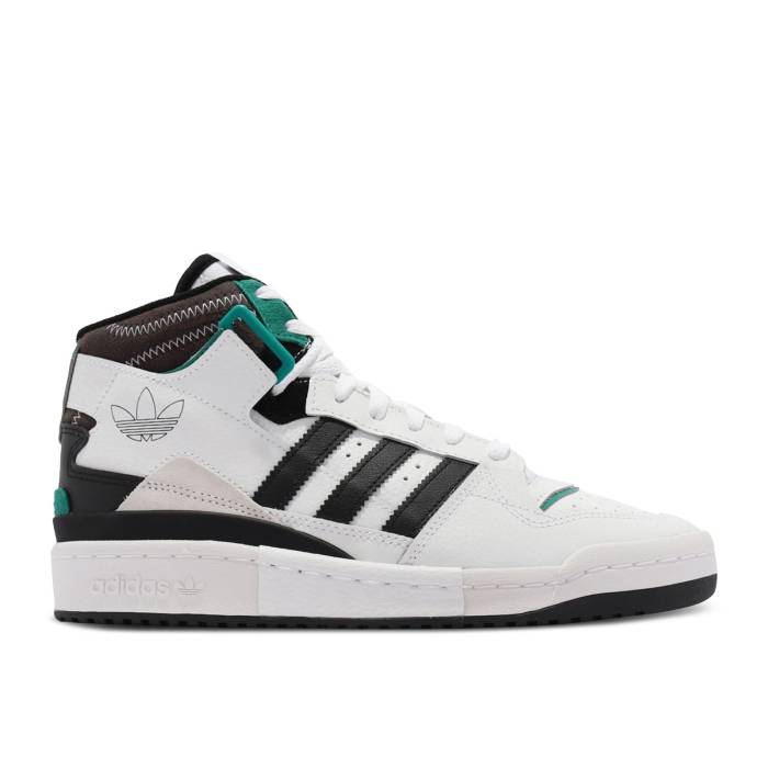 アディダス Adidas 【 Forum Exhibit Mid 'White Black' Men Footwear White/Core Black/Green 】 フォーラム ミッド 靴 メンズ靴 スニーカー メンズ 白色 ホワイト コア 黒色 ブラック green 緑・グリーン