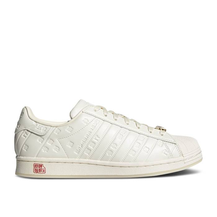 アディダス Adidas 【 Superstar 'Chinese New Year' Men Cream White/Cream White/Gold Metallic 】 Superstar スーパースター 靴 メンズ靴 スニーカー メンズ クリーム 白色 ホワイト ゴールド