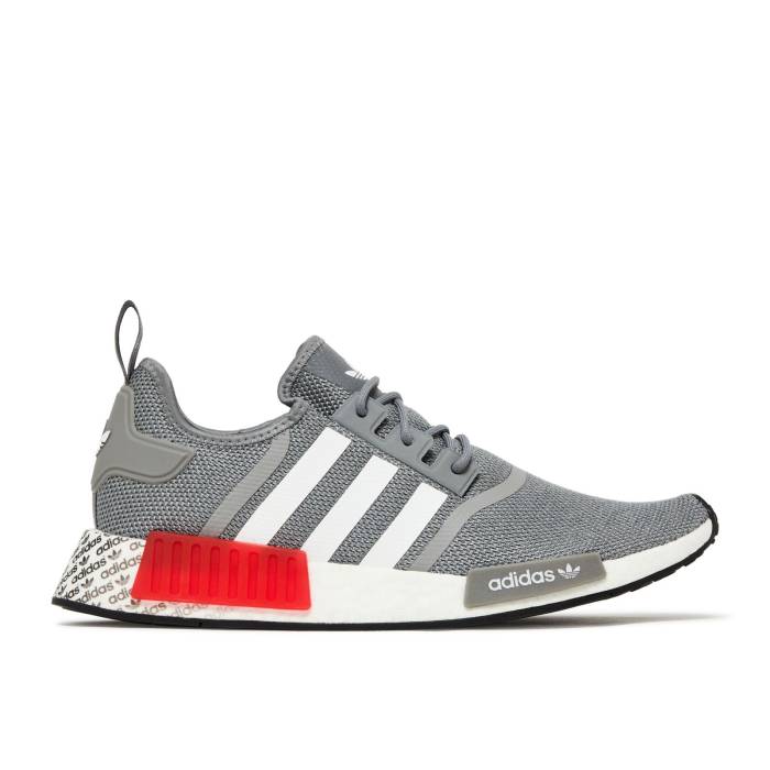 アディダス Adidas 【 Nmd_R1 'Grey Vivid Red' Men Grey Three/Cloud White/Vivid Red 】 靴 メンズ靴 スニーカー メンズ 灰色 グレー 白色 ホワイト Red 赤・レッド