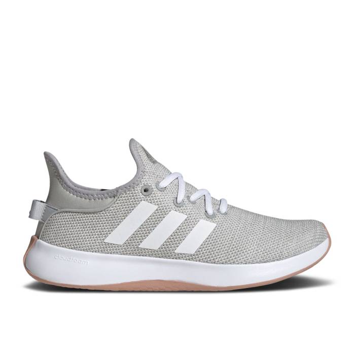 アディダス Adidas 【 Wmns Cloudfoam Pure 'Grey Clay' Women Grey Two/Cloud White/Silver Metallic 】 ピュア 靴 レディース靴 スニーカー レディース 灰色 グレー 白色 ホワイト Silver 銀色・シルバー