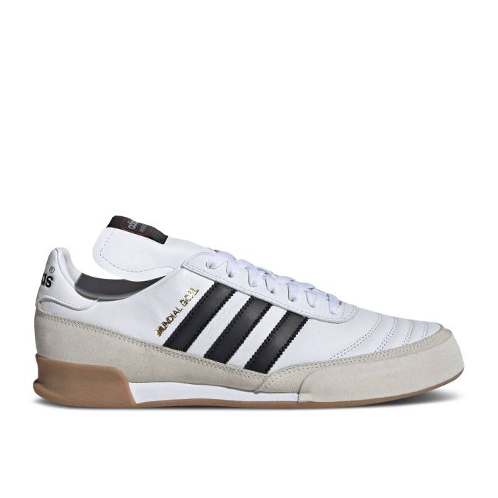 アディダス Adidas 【 Mundial Goal 'White Black' Men Cloud White/Core Black/Gold Metallic 】 靴 ..