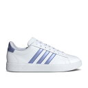 アディダス Adidas 【 Wmns Grand Court 2.0 'White Blue Spark Metallic' Women Cloud Whit...