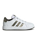 アディダス Adidas 【 Grand Court 2.0 K 'Olive Camo' Youth Cloud White/Olive Strata/Sha...