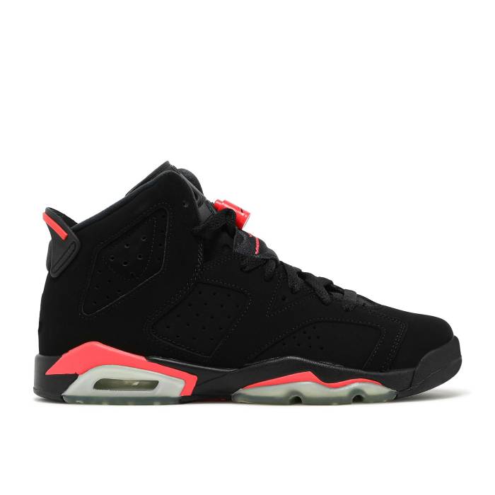楽天スニケスナイキ　エアジョーダン Air Jordan 【 Jordan 6 Retro Bg 'Infrared' 2014 Youth Black/Infrared 23 】 レトロ キッズ ベビー マタニティ キッズファッション 靴 スニーカー ジュニア キッズ 黒色 ブラック