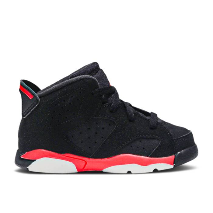ナイキ　エアジョーダン Air Jordan 【 Jordan 6 Retro Bp 'Infrared' 2014 Youth Black/Infrared 23-Black 】 レトロ キッズ ベビー マタニティ キッズファッション 靴 スニーカー ジュニア キッズ 黒色 ブラック(4)