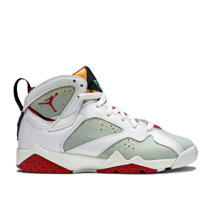 楽天スニケスナイキ　エアジョーダン Air Jordan 【 Jordan 7 Retro Bg 'Hare' Youth White/True Red-Light Silver-Tourmaline 】 レトロ キッズ ベビー マタニティ キッズファッション 靴 スニーカー ジュニア キッズ 白色 ホワ
