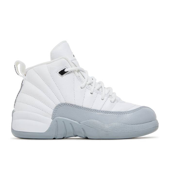 ʥ硼 Air Jordan  Jordan 12 Retro Ps 'White Wolf Grey' Youth Wh...