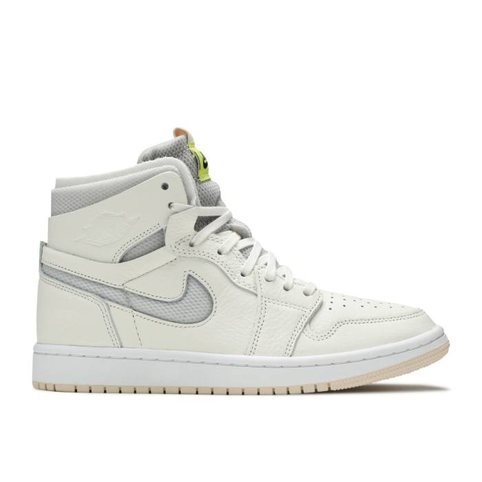 楽天スニケスナイキ　エアジョーダン Air Jordan 【 Wmns Jordan 1 High Zoom 'Pearl White' Women Sail/Pearl White/White/Light Voltage Yellow 】 ハイ ズーム 靴 レディース靴 スニーカー レディース パール 白色 ホワイト yellow 黄