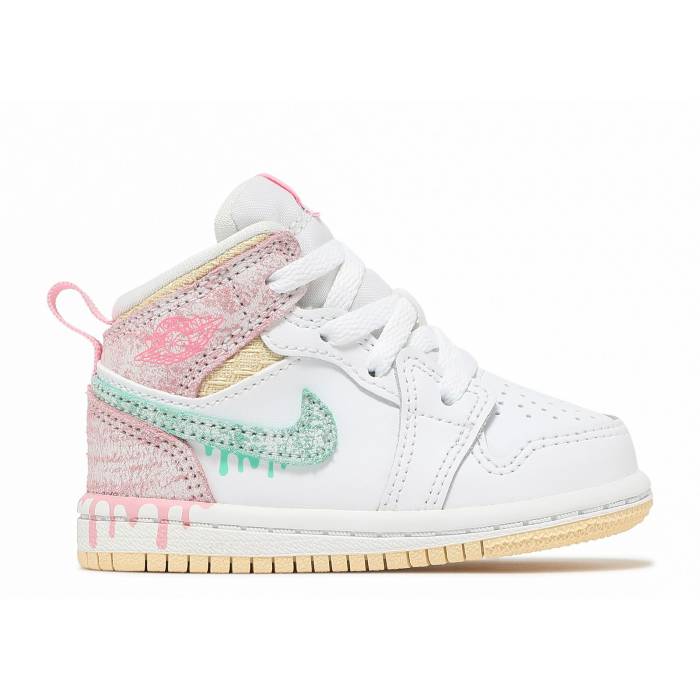 ʥ硼 Air Jordan  Jordan 1 Mid Se Td 'Ice Cream' Infant White/A...