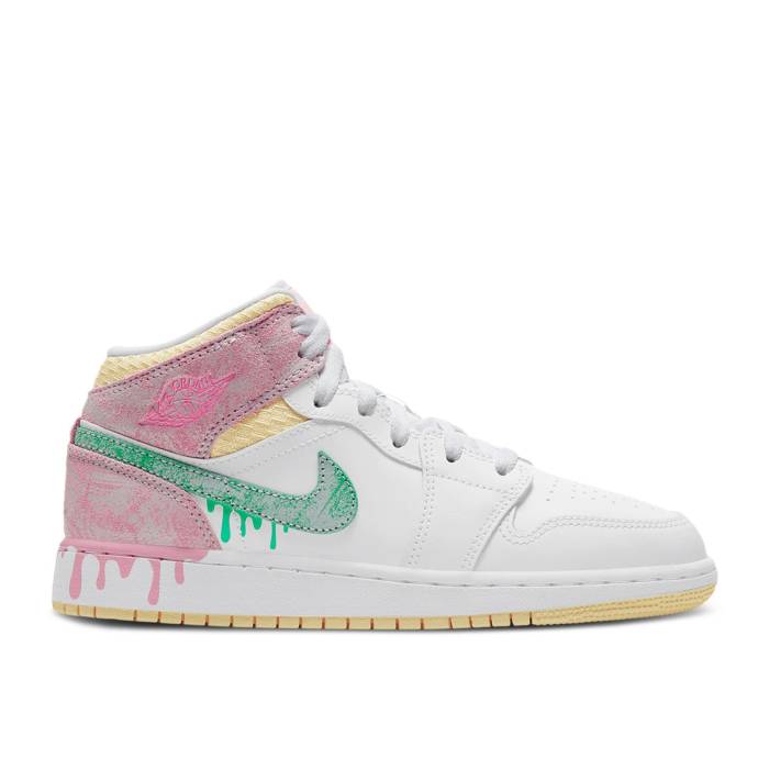 ʥ硼 Air Jordan  Jordan 1 Mid Se Ps 'Ice Cream' Youth White/Ar...