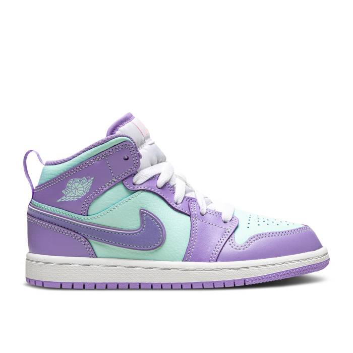楽天スニケスナイキ　エアジョーダン Air Jordan 【 Jordan 1 Mid Ps 'Purple Pulse Glacier Blue' Youth Purple Pulse/Arctic Punch/Glacier Blue 】 ミッド キッズ ベビー マタニティ キッズファッション 靴 スニーカー ジュニア キッ