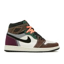 ナイキ エアジョーダン Air Jordan 【 Jordan 1 High Og 'Hand Crafted' Men Black/Archaeo Brown/Dark Chocolate 】 ハイ 靴 メンズ靴 スニーカー メンズ 黒色 ブラック 茶色 ブラウン