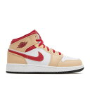 エアジョーダン Air Jordan 【 Jordan 1 Mid Gs 'Light Curry Cardinal Red' Youth 】 ミッド カリー カーディナル キッズ ベビー マタニティ キッズファッション 靴 スニーカー ジュニア キッズ(4)