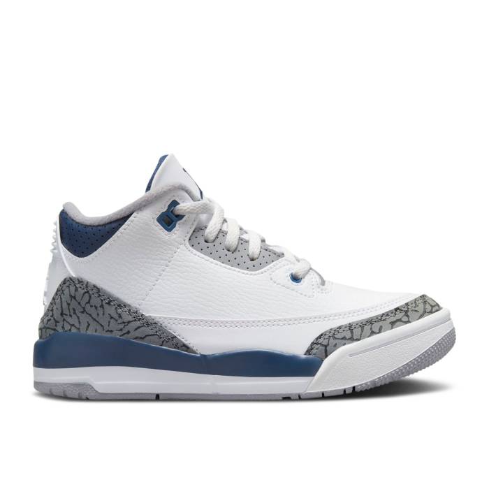 ʥ硼 Air Jordan  Jordan 3 Retro Ps 'Midnight Navy' Youth White...