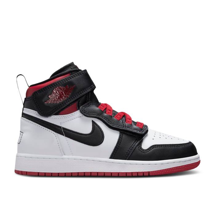 楽天スニケスナイキ　エアジョーダン Air Jordan 【 Jordan 1 High Flyease Gs 'Gym Red Black Toe' Youth White/Gym Red/White/Black 】 ハイ Red 赤・レッド 黒色 ブラック キッズ ベビー マタニティ キッズファッション 靴 スニー