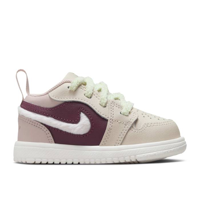 楽天スニケスナイキ　エアジョーダン Air Jordan 【 Jordan 1 Low Alt Se Td 'Fur Swoosh' Infant Legend Light Brown/Pink Oxford/Bordeaux/Pink Foam 】 キッズ ベビー マタニティ ベビーファッション 靴 スニーカー ベビー Legend レジ