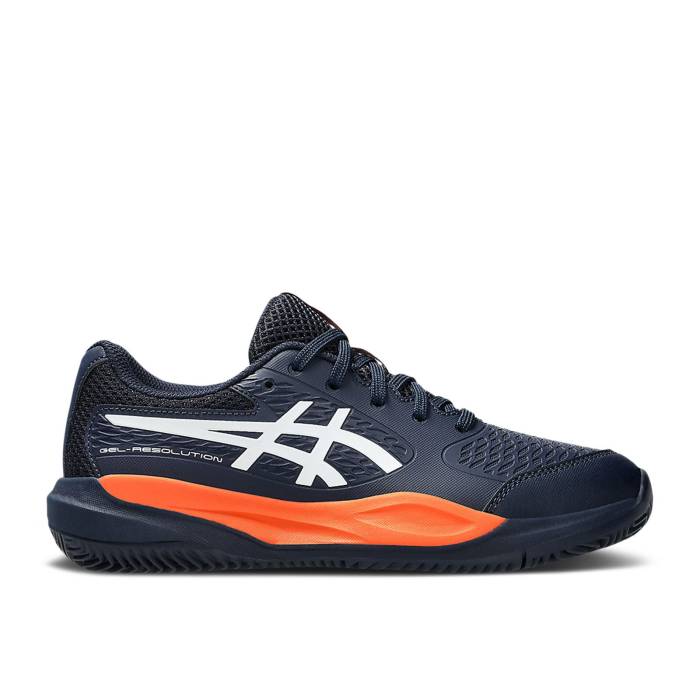 楽天スニケスアシックス Asics 【 Gel Resolution X Clay Gs 'Midnight White' Youth Midnight/White 】 キッズ ベビー マタニティ キッズファッション 靴 スニーカー ジュニア キッズ 白色 ホワイト
