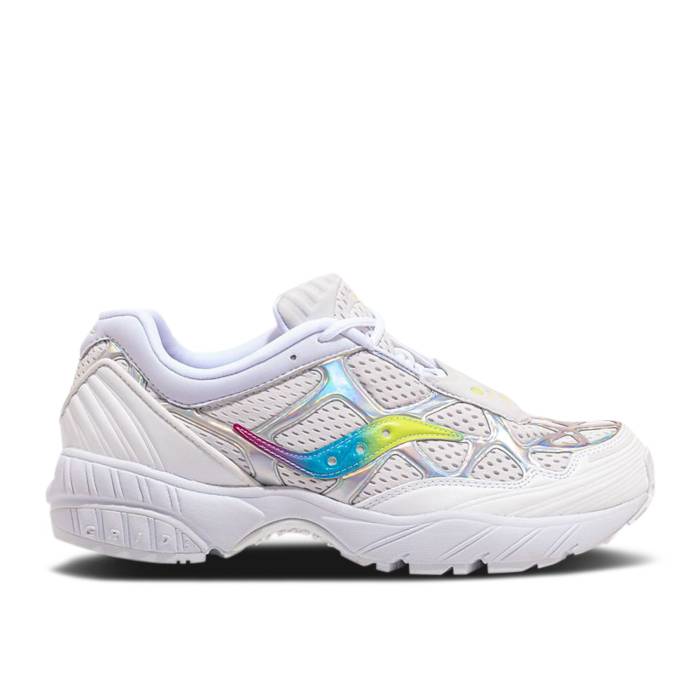 サッカニー Saucony 【 Grid Web 'Iridescent' Men White/Iridescent 】 靴 メンズ靴 スニーカー メンズ 白色 ホワイト