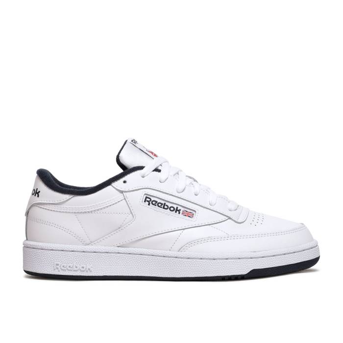 リーボック Reebok 【 Club C 85 'White Navy' Men White/Navy 】 クラブ 靴 メンズ靴 スニーカー メンズ 白色 ホワイト 紺色 ネイビー