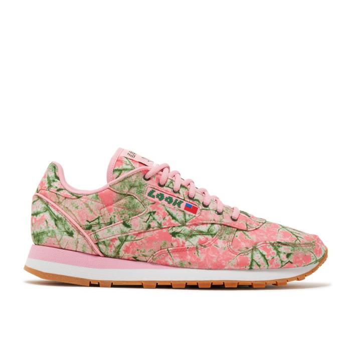リーボック Reebok 【 Lqqk Studios X Classic Leather 'Leaf Camo - Bubble Gum' Men 】 クラシック レザー カモ柄 バブル メンズ