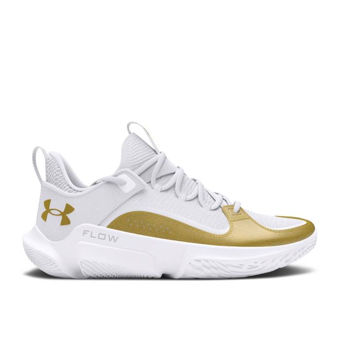 アンダーアーマー Under Armour 【 Flow Futr X 3 'White Metallic Gold' Men White/Metallic Gold 】 フローレス 靴 メンズ靴 スニーカー メンズ 白色 ホワイト ゴールド
