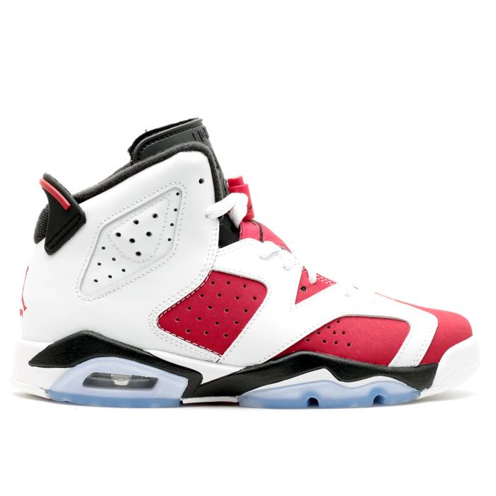 楽天スニケスナイキ　エアジョーダン Air Jordan 【 Jordan 6 Retro Bg 'Carmine' Youth White/Carmine-Black 】 レトロ キッズ ベビー マタニティ キッズファッション 靴 スニーカー ジュニア キッズ 白色 ホワイト