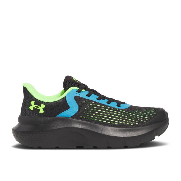 ޡ Under Armour  Rogue 5 Al Ps 'Black Hyper Green' Youth Black/...