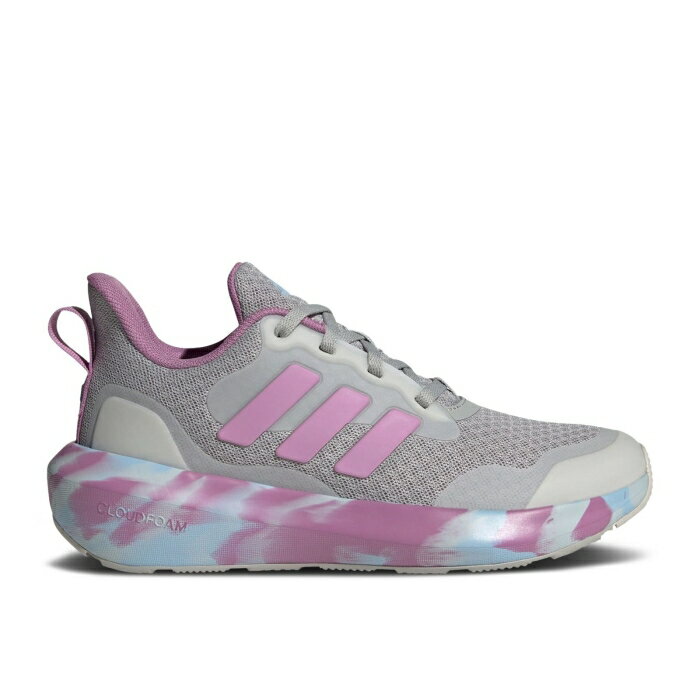 楽天スニケスアディダス Adidas 【 Fortarun 2.0 J 'Grey Preloved Purple Marbled' Youth Grey Two/Preloved Purple/Grey One 】 Purple 紫・パープル キッズ ベビー マタニティ キッズファッション 靴 スニーカー ジュニア キッズ 灰